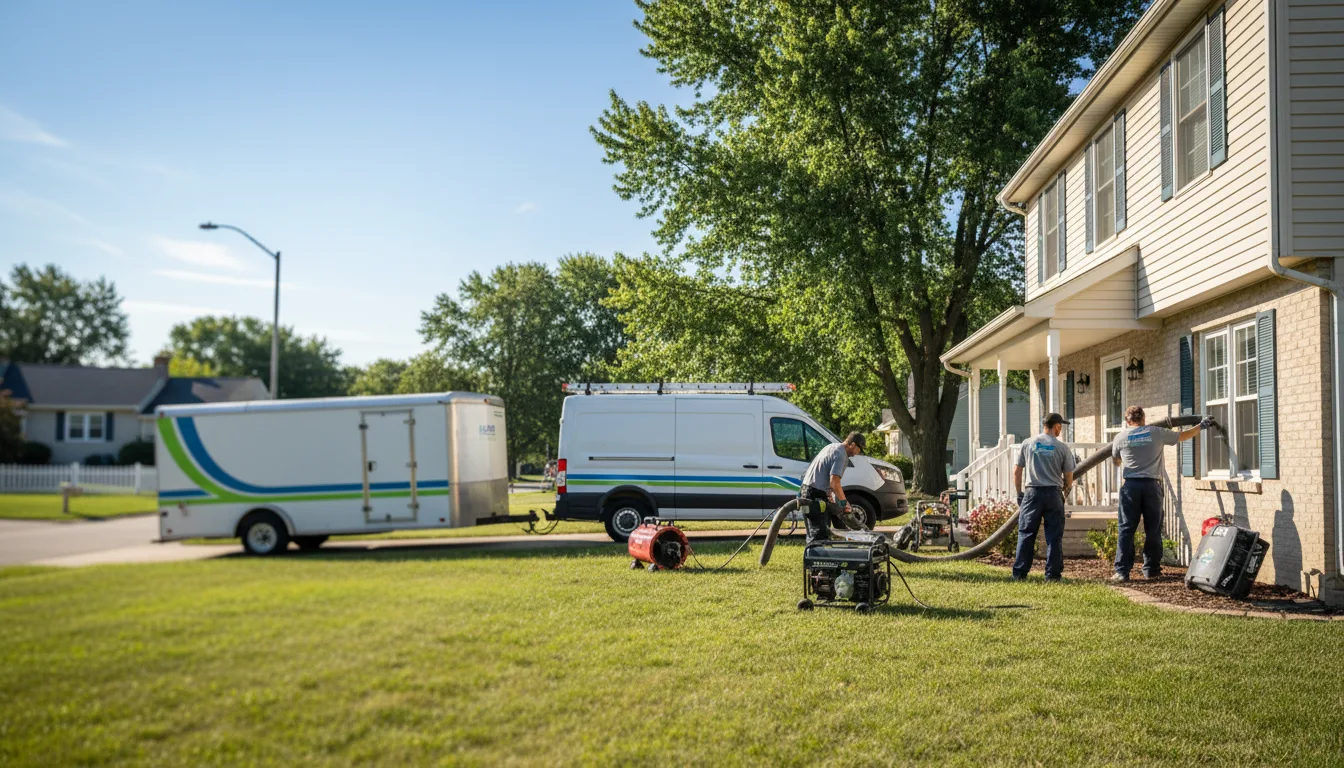 Flooded Basement Restoration And Cleanup With Repair in Roann, IN near me